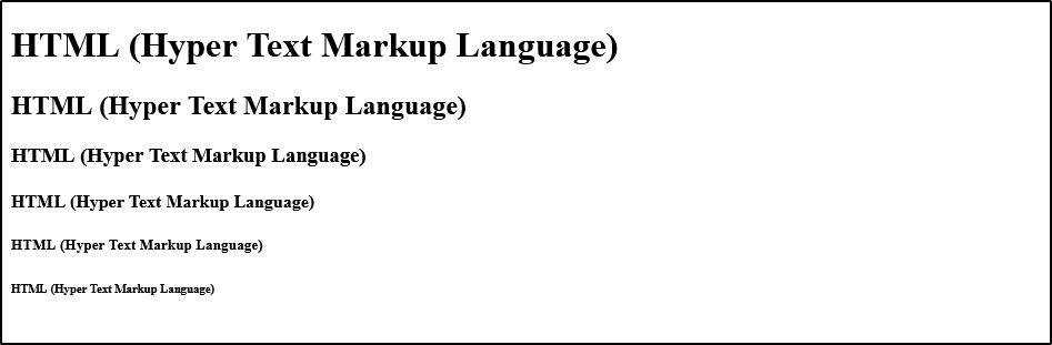 html-headings