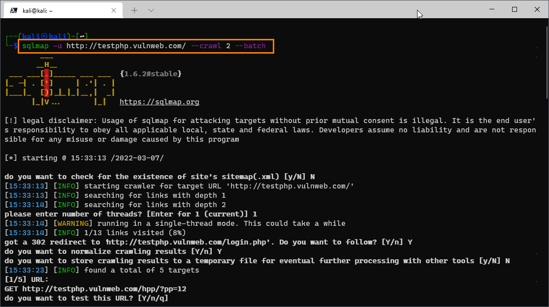 sqlmap-identify-vulnerable-url
