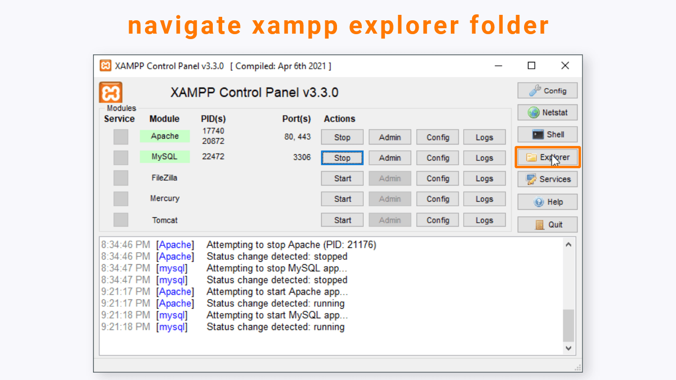 navigate-xampp-explorer