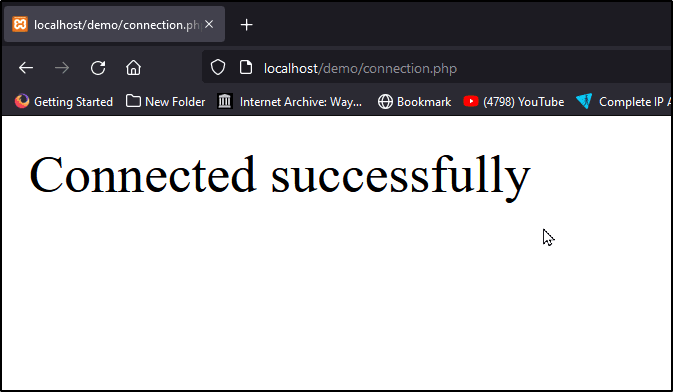 phpmyadmin-connection-success
