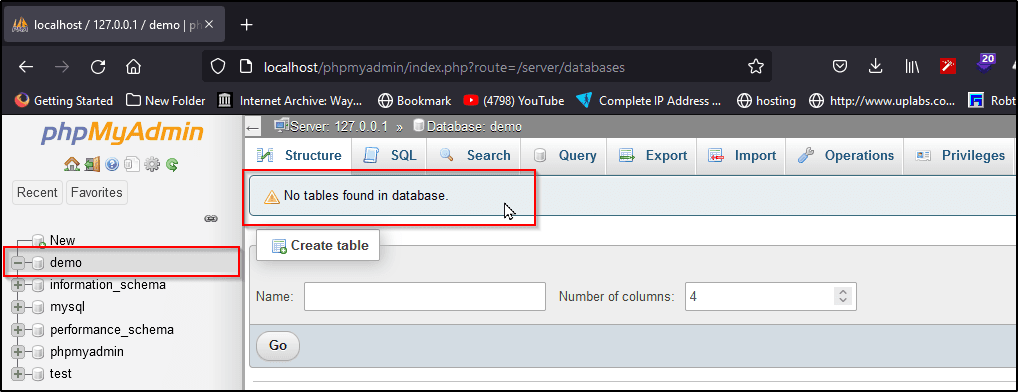 phpmyadmin-database-connect
