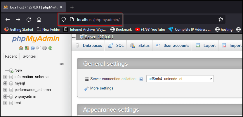 phpmyadmin-window
